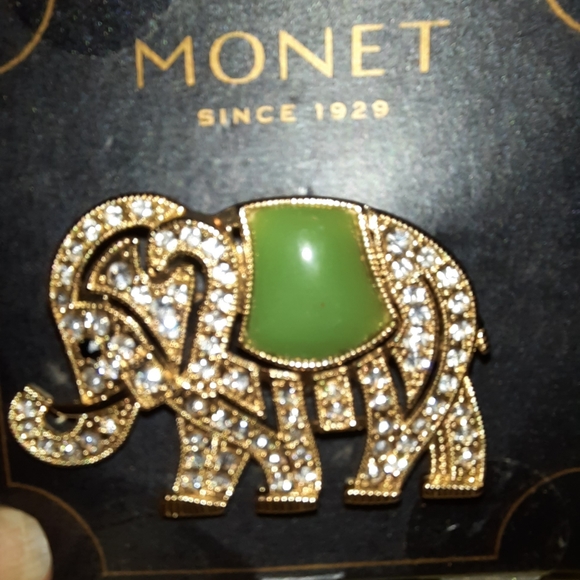 NEW MONET SIGNED ELEPHANT BLING BROACH - Picture 5 of 15